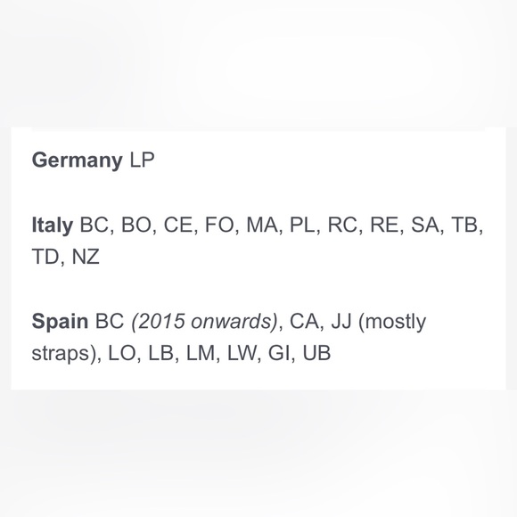 LV DATE CODE AND ORIGIN CHART - Picture 12 of 14
